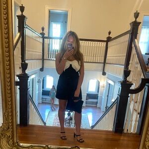 Chic Black and White Dress